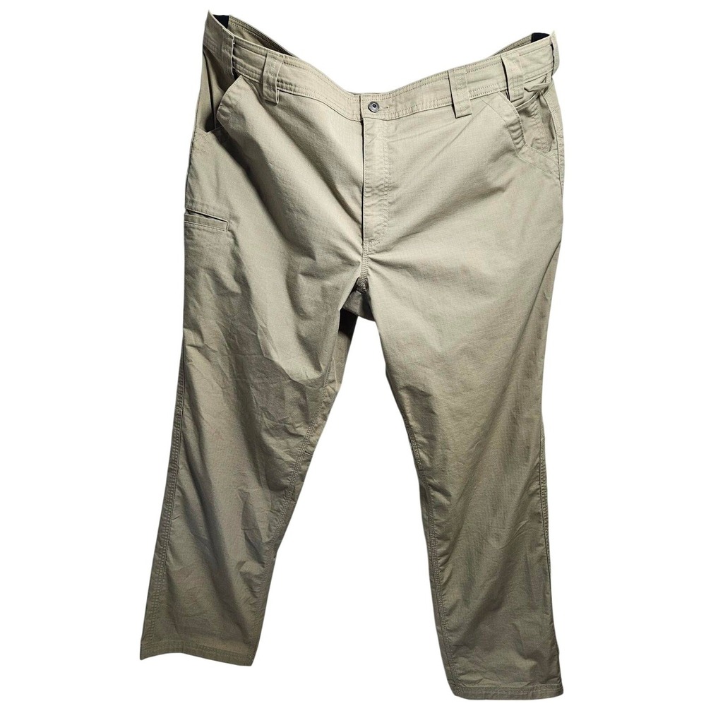 Duluth Trading Co 42x34 Khaki Ripstop Work Pants Standard Fit 30858 Utility *
